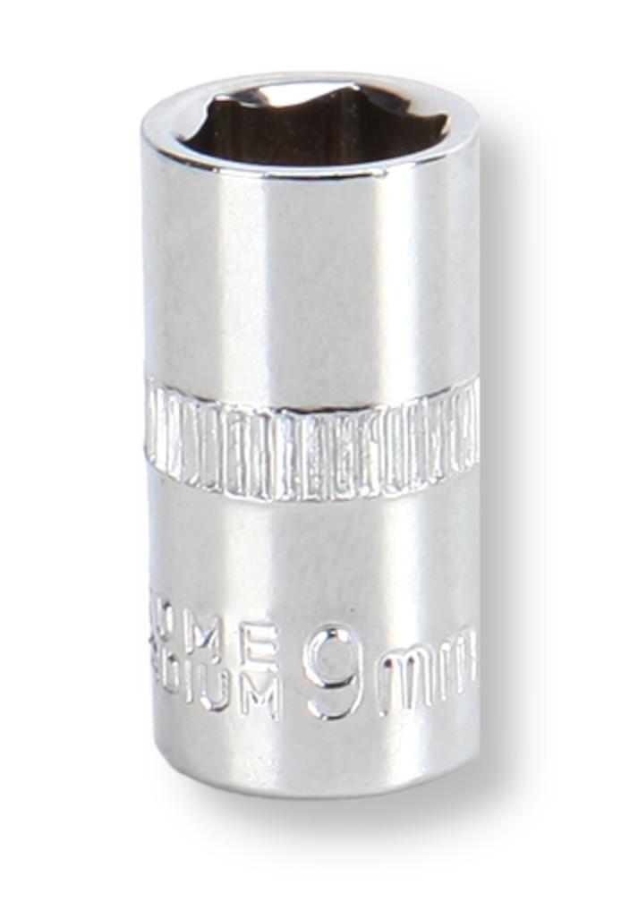 MULTICOMP PRO MP14-CRV09 Socket, Hex, 9mm, 1/4" Drive Size, Chrome Vanadium, DIN3120
