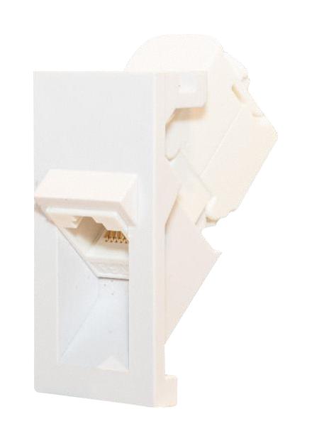 TUK SGKCT45WHPT Modular Connector, White, RJ45 Jack, 1 x 1 (Port), 8P8C, Cat6, Cat6a, Snap-In GTIN UPC EAN: 5055386511508