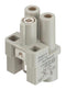 HARTING 09120022753 Heavy Duty Connector, Han Q, Insert, 2+PE Contacts, 3A, Receptacle, Screw Socket