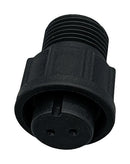 NORCOMP 868-02B-203R001 Circular Connector, Circular Connector, Cavalier Series, Cable Mount Receptacle, 2 Contacts