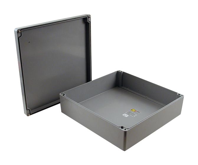 HAMMOND 1590ZGRP253. Plastic Enclosure, Wall Mount, Polyester (PET), Glass Fibre Reinforced, 120 mm, 400 mm, 405 mm