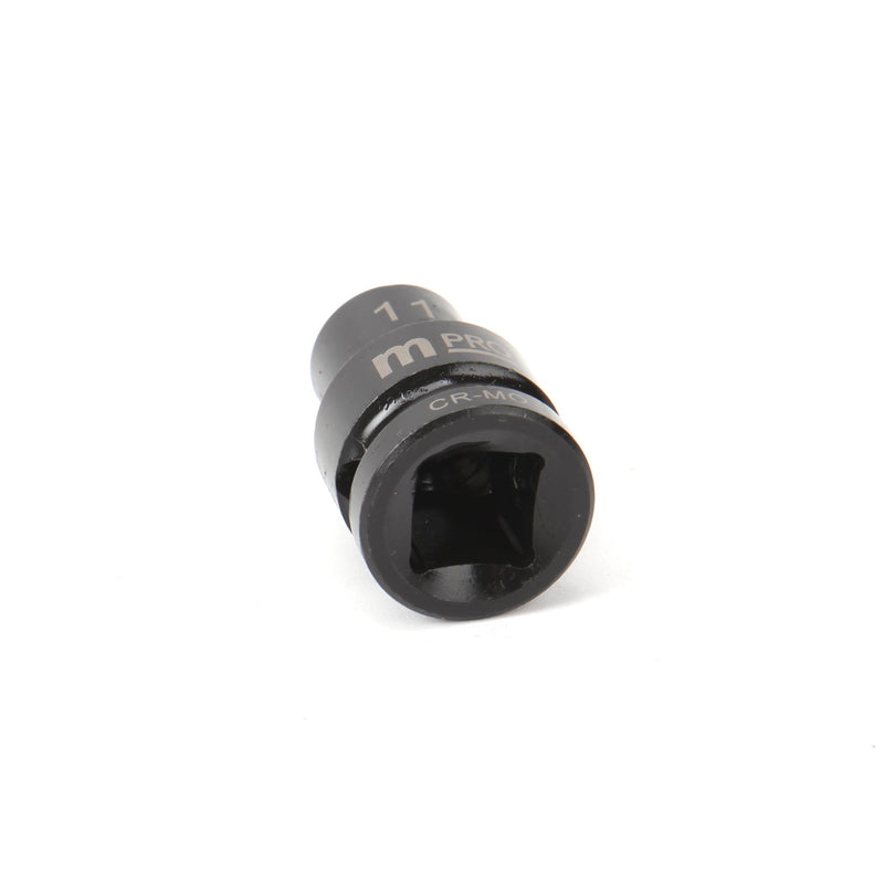 MULTICOMP PRO MP12-CRMO11 Socket, Hex, 11 mm x 38 mm, 1/2" Drive Size, Chromium Molybdenum Steel, DIN3121, Auto Repair