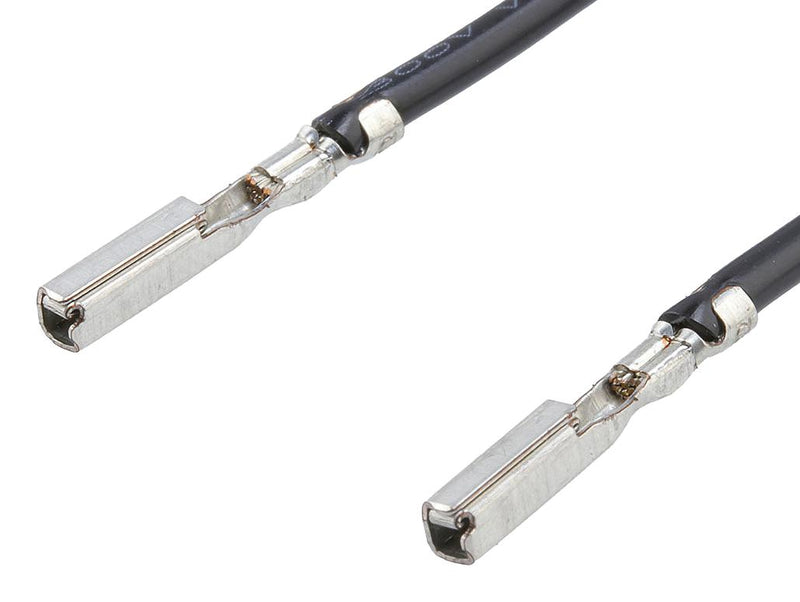 MOLEX 224540-1115 Cable Assembly, MX64 Pre-Crimp Terminal Socket to MX64 Crimp Terminal Socket, 17.7 ", 450 mm