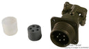 ITT CANNON MS3106F16S-8SX Circular Connector, MIL-DTL-5015 Series, MS3106 Series, Straight Plug, 5 Contacts, Solder Socket