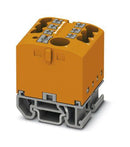 PHOENIX CONTACT 3274184 Panel Mount Barrier Terminal Block, Orange, 24 A, 690 V, 7 Pole, Push In, 12 AWG