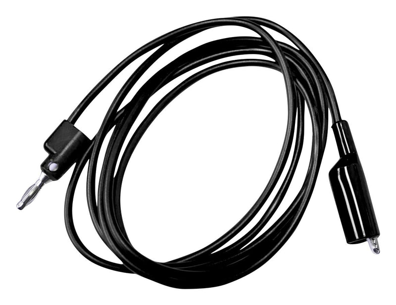 MUELLER ELECTRIC BU-P1166-36-0 Alligator Clip to Banana Plug Test Lead, 7.8mm Jaw Open, Alligator Clip, 4mm Stackable Banana Plug