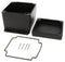 HAMMOND 1550Z137FBK Metal Enclosure, w/ Flange, Instrument, Diecast Aluminium, 121 mm, 121 mm, 102 mm, IP66, IP67, IP68