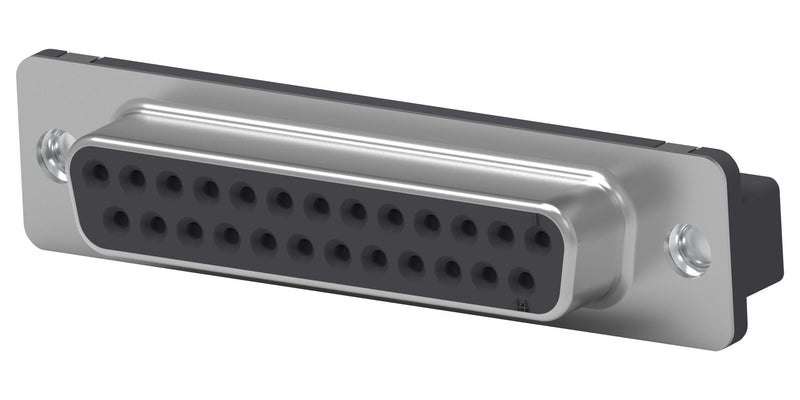 TE CONNECTIVITY 1-5745967-0 D Sub Connector, Standard, Receptacle, AMPLIMITE HD-20 Series, 25 Contacts, DB, Solder