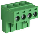Camdenboss CTB9202/4 CTB9202/4 Pluggable Terminal Block 5 mm 4 Ways 24AWG to 12AWG 3.3 mm&Acirc;&sup2; Screw 15 A