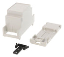 HAMMOND 1597DIN2MC53 Plastic Enclosure, DIN Rail, Polyphenylene Oxide (PPO), 90 mm, 36 mm, 58 mm