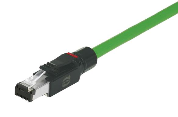 HARTING 09451511120 Modular Connector, RJ45 Plug, 1 x 1 (Port), 4P4C, Cat5, IP20, Cable Mount