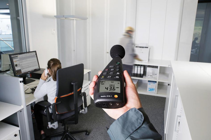 TESTO 816-1 Sound Level Meter, 30 dB, 130 dB, 1.4 dB, 0.1 dB, 0 &deg;C, 40 &deg;C