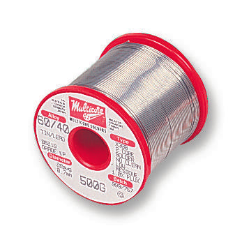 MULTICORE / LOCTITE X 39 60EN 2C 1.2MM S 500G Solder Wire, X39, 1.22mm Diameter, 183&deg;C to 188&deg;C, 500g D6X39B18