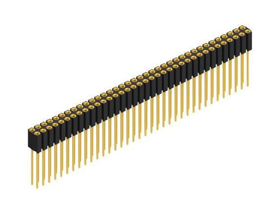 FISCHER ELEKTRONIK BL 14 72 PCB Receptacle, Board-to-Board, 2.54 mm, 2 Rows, 72 Contacts, Through Hole Straight, BL_14 Series