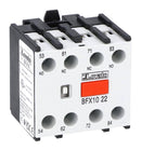 LOVATO BFX1022 Auxiliary Contact, Lovato BF00, BF09 TO BF150 Series Relay Contactors, 2NO-2NC, Front Mount
