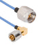 AMPHENOL SV MICROWAVE 7032-9896 CBL ASSY, R/A SMPM JACK-RP SMA PLUG, 12"
