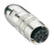 LUMBERG 0322-1 08-1 SOCKET ACC. TO IEC 61076-2-106, IP 68, WITH THREADED JOINT AND SOLDER TERMINALS, 360&deg; SHIELDED 23AH4170
