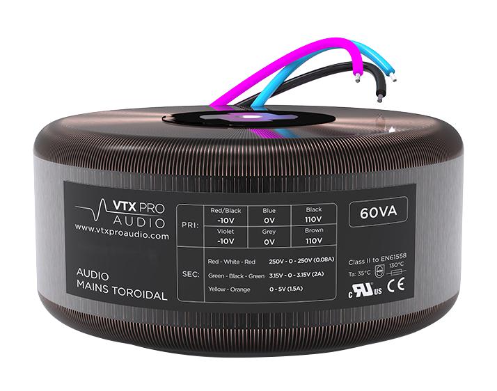 VIGORTRONIX VTX-146-0001-290 Toroidal Transformer, 290 VA, 110V, 120V, 220V, 230V, 240V