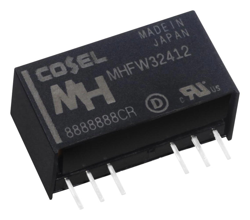 COSEL MHFW31215 Isolated Through Hole DC/DC Converter, ITE & Medical, SIP, 4:1, 3 W, 2 Output, 15 V