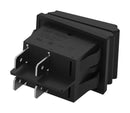 WURTH ELEKTRONIK 471023262153 Rocker Switch, IP65, DPST-NO, Non Illuminated, Panel, Snap-In, Black, WS-RSTV Series