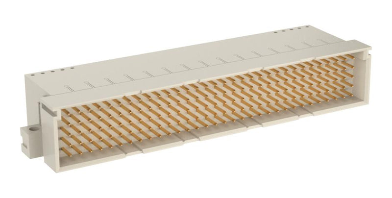 ERNI - TE CONNECTIVITY 384299-E DIN 41612 Connector, R/A, 160 Contacts, Plug, 2.54 mm, 5 Row, a + b + c + d + e