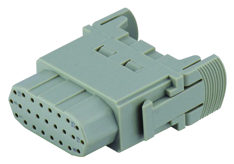 TE CONNECTIVITY T2111252201-007. HEAVY DUTY INSERT, RCPT, 25POS, 20AWG