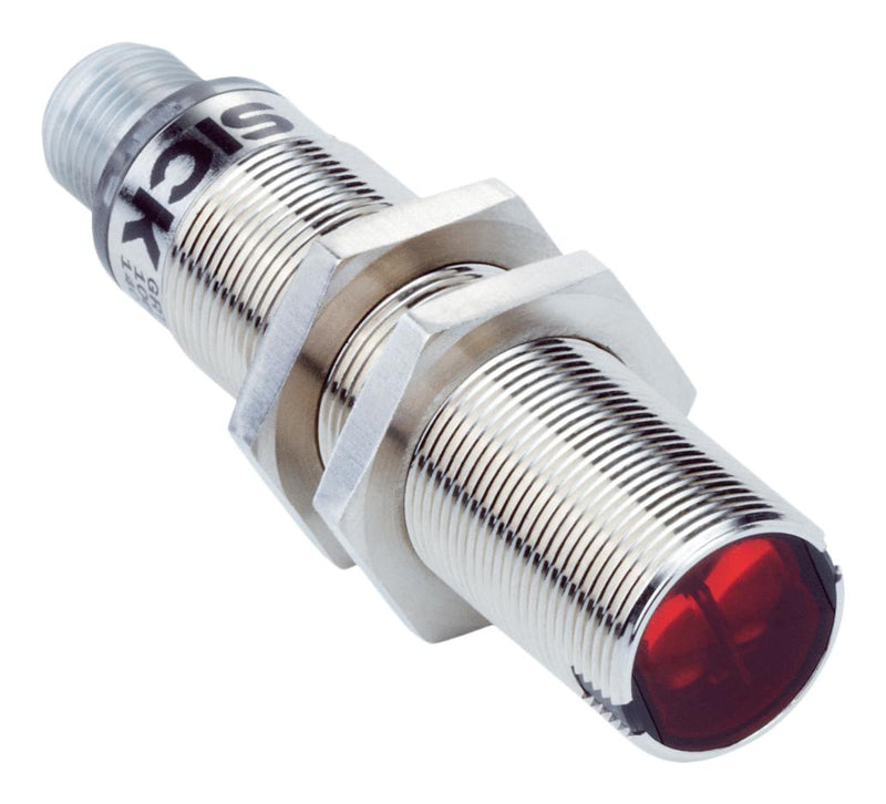 SICK GRTB18-P2412 Photo Sensor, 300mm, PNP, Background Suppression, Proximity, 30VDC, 4 Pin M12 Connector, GR18 Series