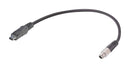 HARTING 33280208004020 Ethernet Cable, M8, SPE Plug to SPE Plug, Black, 2 m, 6.6 ft