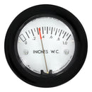 DWYER 2-5005-NPT. PRESSURE GAUGE, 5INCH-H2O, 1/8"MNPT