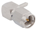 AMPHENOL SV MICROWAVE M39012/56-3126 RF COAX CONN, R/A PLUG, SMA, 12.4GHZ
