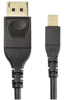 Startech DP14MDPMM2MB DP14MDPMM2MB Audio / Video Cable Assembly Mini Displayport Plug 6.6 ft 2 m Black
