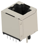TE CONNECTIVITY 2501551-5 Modular Connector, RJ45 Jack, 1 x 1 (Port), 8P8C, Cat5e, Through Hole Mount