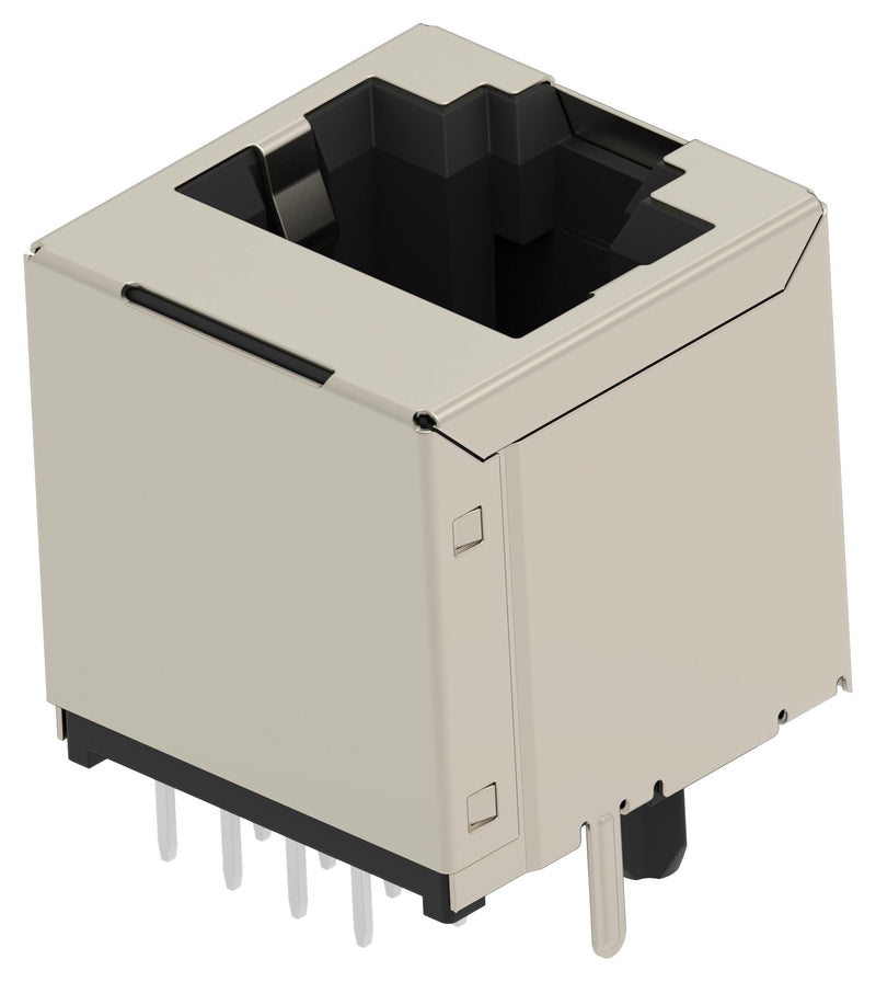 TE CONNECTIVITY 2501551-5 Modular Connector, RJ45 Jack, 1 x 1 (Port), 8P8C, Cat5e, Through Hole Mount