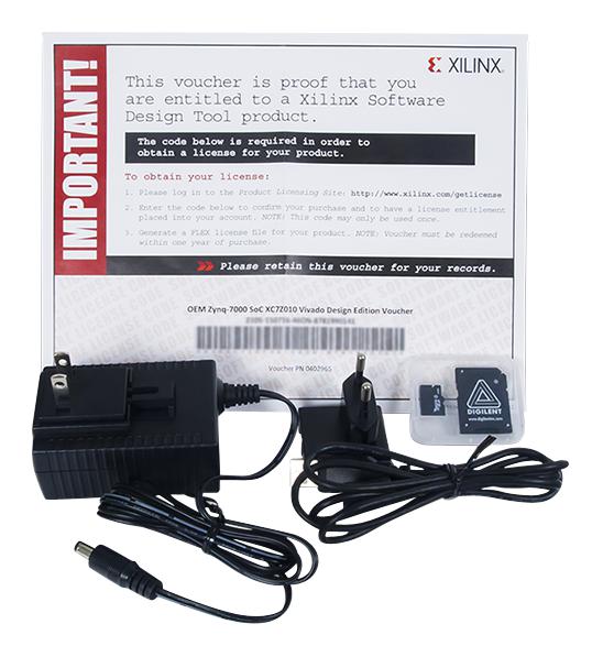 Digilent 240-067 240-067 Xilinx Vivado Design Suite Voucher 8GB Micosd Card Microusb 5V Power Supply