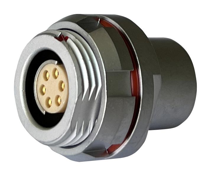 MULTICOMP PRO MCP-M1RS106P-IP68 Circular Connector, MP IP68 Metal Push Pull Series, Panel Mount Receptacle, 6 Contacts