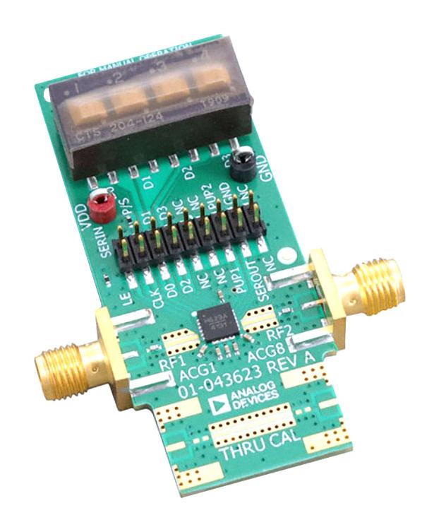 ANALOG DEVICES EV1HMC629ALP4E Evaluation Board, HMC629ALP4E, 10GHz, GaAs, MMIC, 4Bit, Digital Attenuator