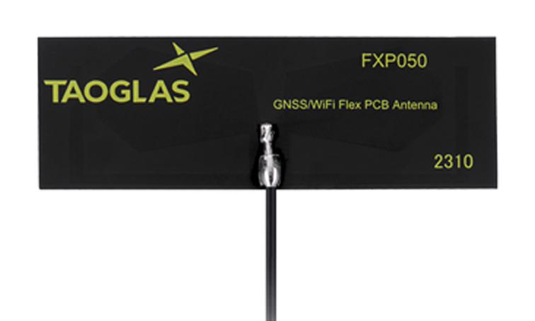 TAOGLAS FXP050.07.0100C RF Antenna, 5.925 to 7.125GHz, GNSS / WiFi, 6.57dBi, 50 ohm, Adhesive / UFL / MHF1 / I-Pex Connector