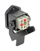 HARTING 10810070302 Heavy Duty Connector, IP54, 2 Contact fused, Han Protect Series, Cable Mount, Receptacle