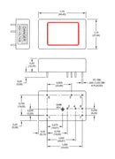 XP Power CA05P CA05P High Voltage DC/DC Converter Regulated Positive Output Programmable 1 W 2 mA Through Hole
