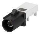 TE CONNECTIVITY 2474494-1 RF / Coaxial Connector, Deep Black, Code A, 1P, FAKRA Coaxial, Right Angle Plug, Solder, 50 ohm