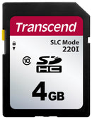 TRANSCEND TS4GSDC220I Flash Memory Card, SDHC Card, 4 GB, -40 &deg;C, 85 &deg;C