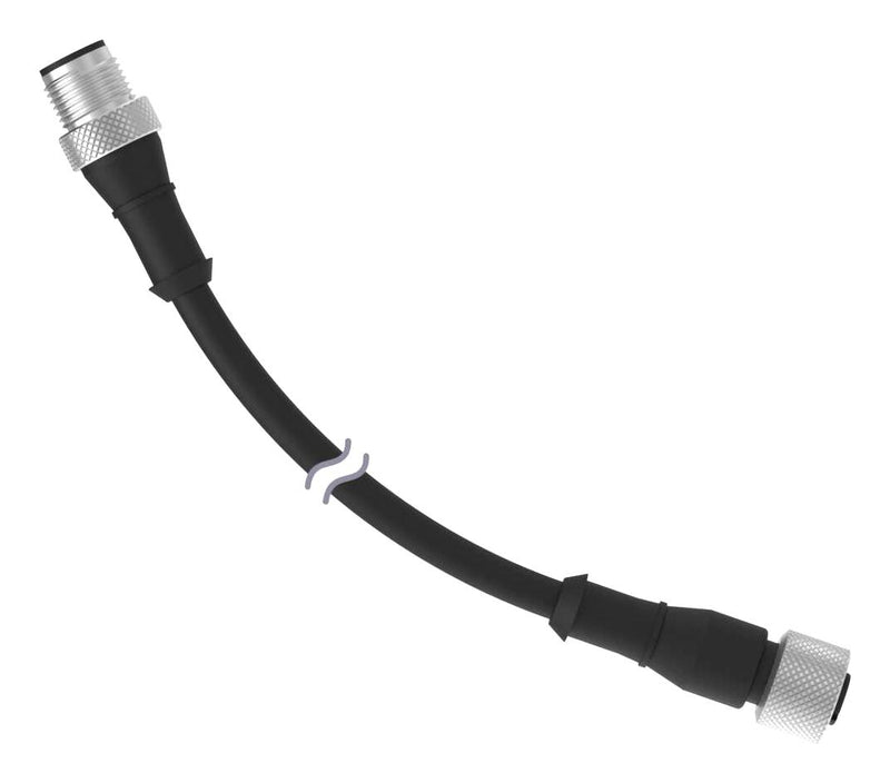 BANNER ENGINEERING MQDEC-415SS CABLE ASSY, 4P M12 PLUG-RCPT, 15
