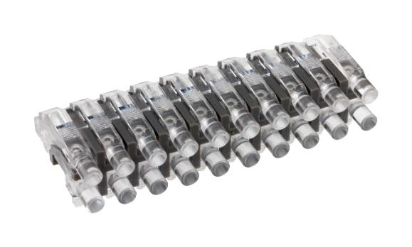 MENTOR 1270.1006 Light Pipe, Polycarbonate, 23.6 mm, 12 Pipes, Circular, PC Board, Transparent