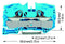 WAGO 2016-1204 DIN Rail Mount Terminal Block, Blue, 2 Ways, 20 AWG, 4 AWG, 16 mm&sup2;, Clamp, 76 A