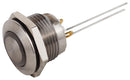 MULTICOMP PRO MPF12S1-1212GDS002 Vandal Resistant Switch, 6V LED, MPF Series, 16 mm, SPST-NO, Momentary, Round Domed, Natural