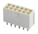 MOLEX 87427-1242 Pin Header, Power, Wire-to-Board, 4.2 mm, 2 Rows, 12 Contacts, Through Hole Straight