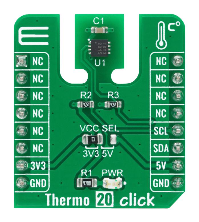 Mikroelektronika MIKROE-4316 MIKROE-4316 Add-On Board Thermo 20 Click Mikrobus Compatible Development Boards New