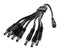 MULTICOMP PRO MP014090 Barrel Power Cord, DC Splitter, 8x 2.1mm DC Power Plug to 2.1mm DC Power Socket, 12.2 ", 310 mm