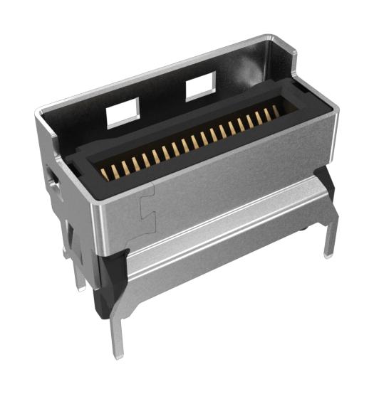 AMPHENOL COMMUNICATIONS SOLUTIONS G42V11332HR Card Edge Connector, Dual Side, 1.57 mm, 38 Contacts, Surface Mount, Straight