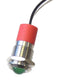CML INNOVATIVE TECHNOLOGIES PL12SL123 LED Panel Mount Indicator, Stainless Steel, Green, 24 V, 12 mm, 20 mA, 800 mcd, IP67